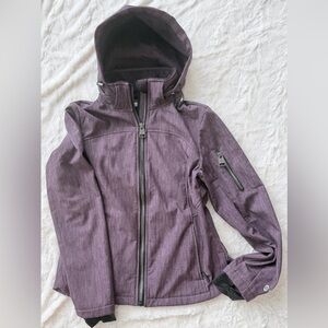 Free Country Purple Soft Shell With Fleece Lining Zip Jacket Women's Sz Small EG